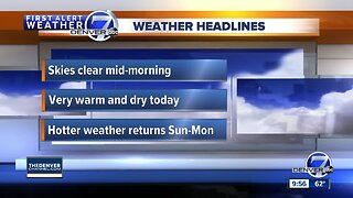 Sunday morning weather update