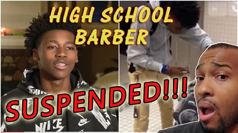 Detroit teen caught giving haircuts at school & Suspended!!!