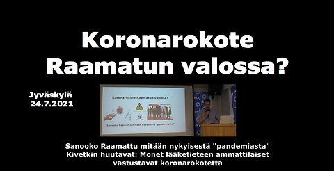 Koronarokote Raamatun valossa