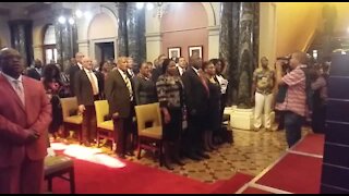 SOUTH AFRICA - Cape Town - President Cyril Ramaphosa unveils inscriptions depicting the values of the Constitution (Video) (daj)
