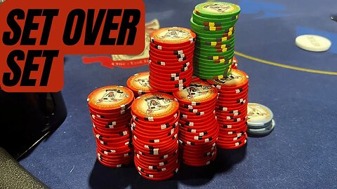 Flopping Set Over Set to Stack Opponents!!! - Kyle Fischl Poker Vlog Ep 145
