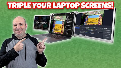 Upgrade Your Laptop to TRIPLE DISPLAYS with the FOPO S17 15" Monitors!
