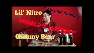 Nitro Gummy Bear Challenge - Worlds Hottest Gummy Bear! #lilnitrochallenge