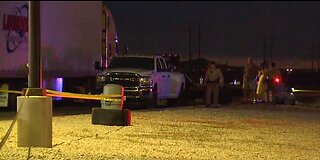 Vegas police investigate homicide scene at truck stop in Apex