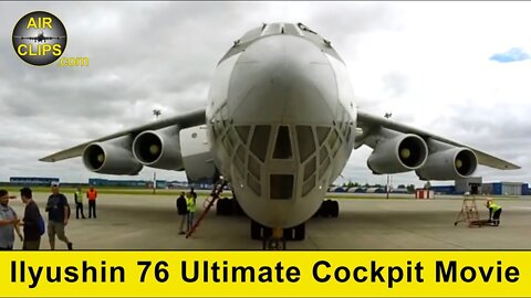 TRUE RUSSIAN FLYING! IL-76 ULTIMATE COCKPIT MOVIE Open Cargo Ramp in Flight [AirClips Cockpit Docu]