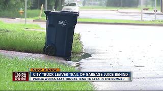 Tampa homeowners concerned about garbage juice
