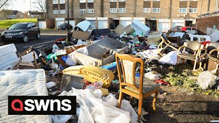 Residents fury after mountain of rubbish dumped by fly-tippers not cleared in FOUR years