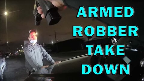 Take Down Of Armed Robber By Cops On Video - LEO Round Table S06E35a