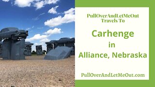 Carhenge in Alliance, Nebraska with PullOverAndLetMeOut