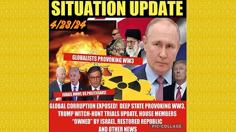 SITUATION UPDATE 4/23/24 - Is This The Start Of WW3?! Iran Attacks Israel, Gcr/Judy Byington Update