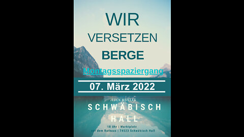 Montagsspaziergang Schwäbisch Hall 07.03.2022