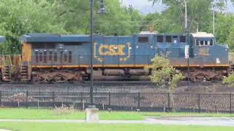 CSX Q150 Intermodal Double-Stack Train from Fostoria, Ohio September 25, 2021