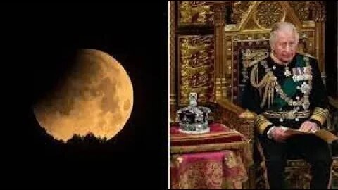 VIRAL VIDEO! KING CHARLES III BLOOD MOON LUNAR ECLIPSE EVENING BEFORE CORONATION TIES TO BABYLON!