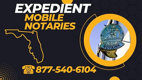 Florida Traveling Mobile Notary Signing Services
