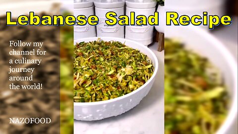 Zesty Lebanese Salad Delight | رسپی سالاد لبنانی #NAZIFOOD