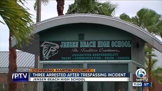 3 arrested after trespassing incident at Jensen Beach High School