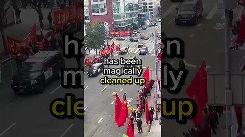 WATCH: Chinese Dictator XI JINPING gets a HERO'S Welcome in CLEANED UP San Francisco #shortsvideo