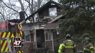 Home heavily damaged by fire, couple escapes unharmed