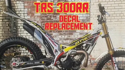 2018 TRS Trials bike Decal replacement