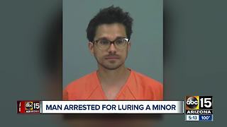 Chandler man arrested for trying to lure a minor