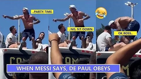 When Messi Says, De Paul Obeys!🤣🤣