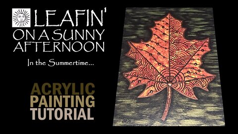 Rustic Autumn Leaf Easy Acrylic Painting Tutorial