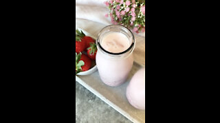 Strawberry Milk 🍓 | Amazing short cooking video | Recipe and food hacks