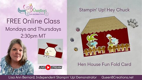 👑 Stampin' Up! Hey Chuck DIY Hen House Shaped Card | Craft Tutorial