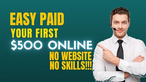EASY! MAKE Your First $500 Online, Affiliate Marketing For Beginners, Free Traffic, Clickbank