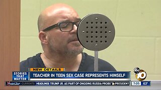 Teacher accused of having sex with student represents himself in court