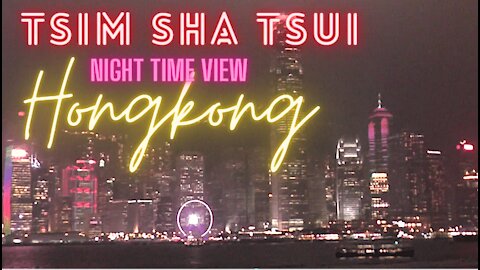 Tsim Sha Tsui Hongkong Night Time View