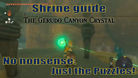 The Gerudo Canyon Crystal Shrine Side quest guide | Zelda TOTK