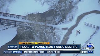 Peaks to Plains Trail public meeting tonight