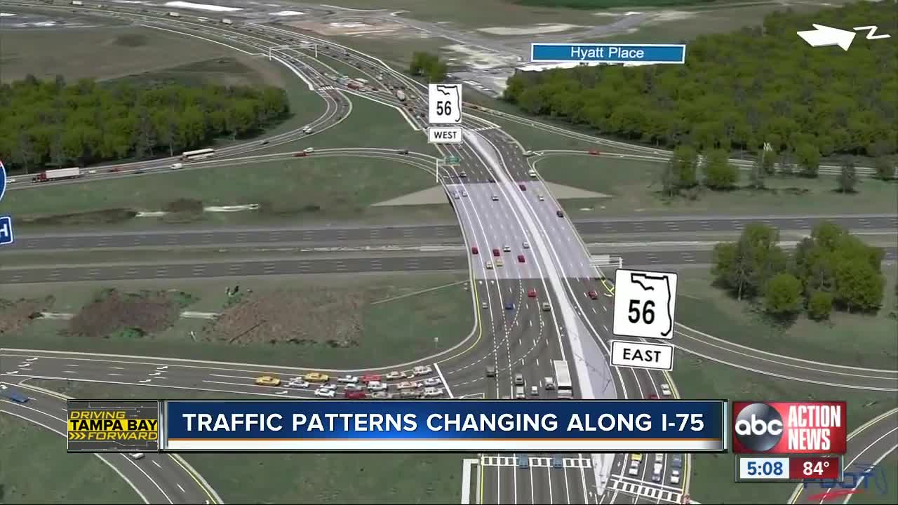 Diverging diamond interchange set for I-75