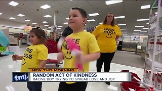 Racine boy spreads joy through random acts of kindness
