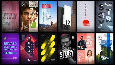12 Instagram Stories free after effect template | Download Envato Element Templates for Free
