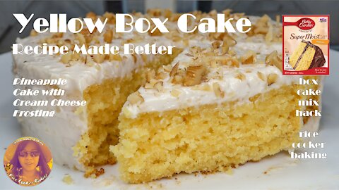 Yellow Box Cake Recipes Made Better | Boxed Cake Mix Hack | EASY RICE COOKER CAKES