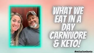 MISSION KETO MERCH!!!! | WHAT WE EAT IN A DAY | CARNIVORE AND TOTAL CARBS KETO |