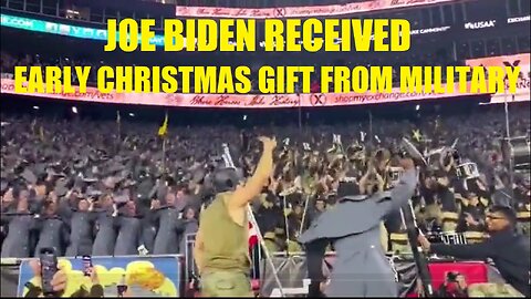 JOE BIDEN RECEIVED EARLY CHRISTMAS GIFT FROM MILITARY