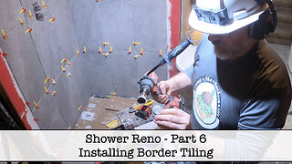 Replacing our Old Shower - Part 6 - Finishing The Border Tiles