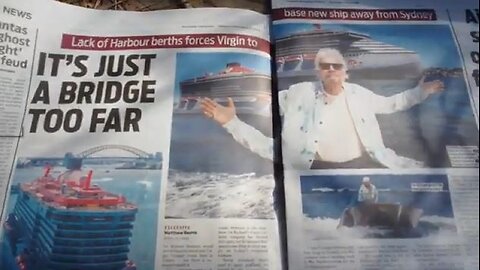 Thoughts on symbolism of Sir Richard Branson's Sydney publicity blitz from The Rocks