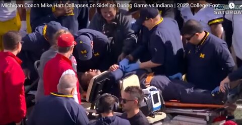 Michigan Coach Mike Hart Collapses on Sideline During Game