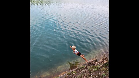 Cliff jumping