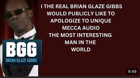 INSIDE SCOOP WITH THE REAL BRIAN GLAZE GIBBS I AM GOING TO HUMBLY BOW OUT GRACEFULLY BY APOLOGIZING