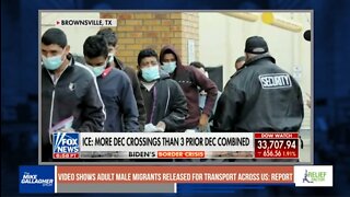 New video shows adult male migrants being released into America at our southern border