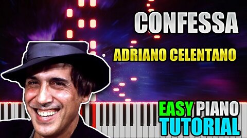 Confessa - Adriano Celentano | Easy Piano Tutorial