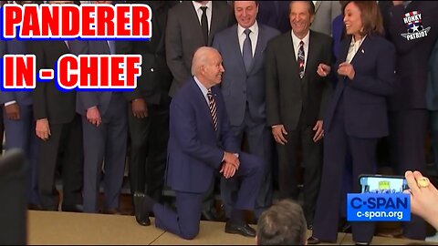 Joe Biden Takes A Knee For G.S. Warriors During Whitehouse Visit