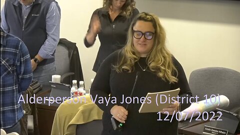 Alderperson Vaya Jones' (District 10) Invocation At 12/07/2022 Common Council Meeting