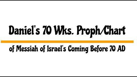 KJV BIBLE SHORTS BY LZB: Daniel's 70 Wks. Proph/Chart of Messiah of Israel's Coming Before 70 AD