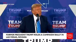 DRAMATIC and TOUCHING moment Trump stops the Nevada rally for a medical emergency in the crowd
